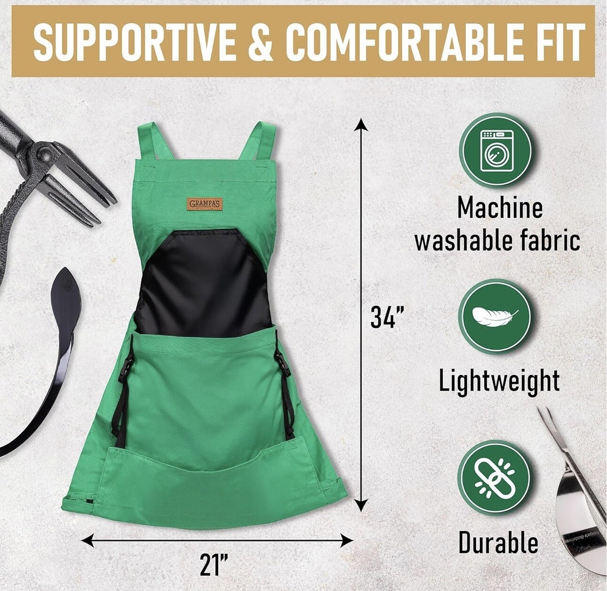 Garden Apron with Pockets